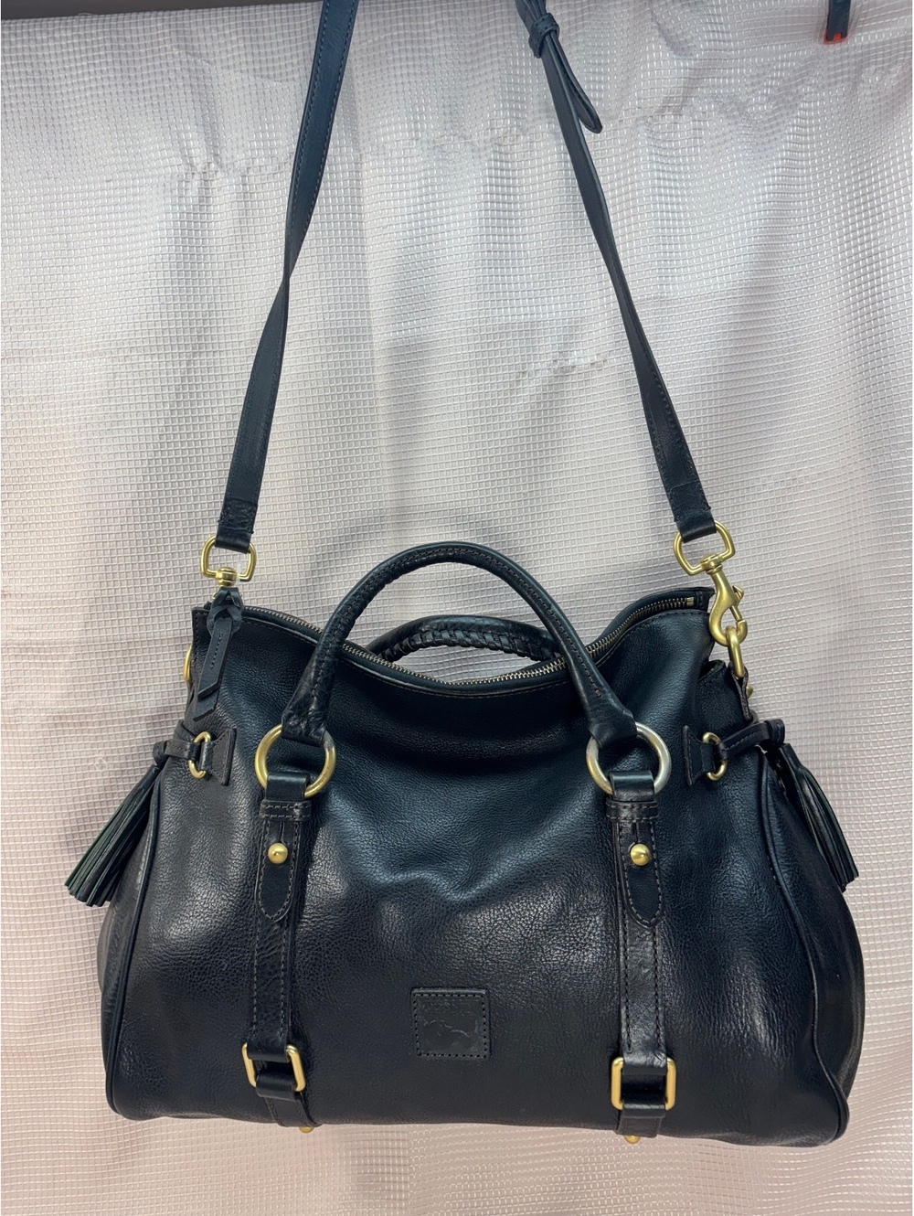 Dooney & Bourke Large Florentine Satchel Black - AS IS